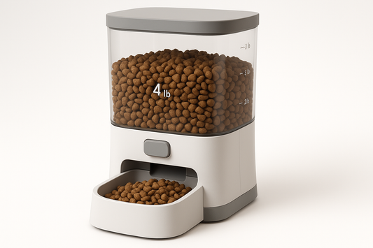 Pet Food Dispenser, for Dogs or Cats, 4 Pound Capacity